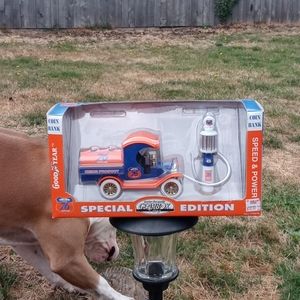 1912 model Toil tanker with 1920 wayne gas pump